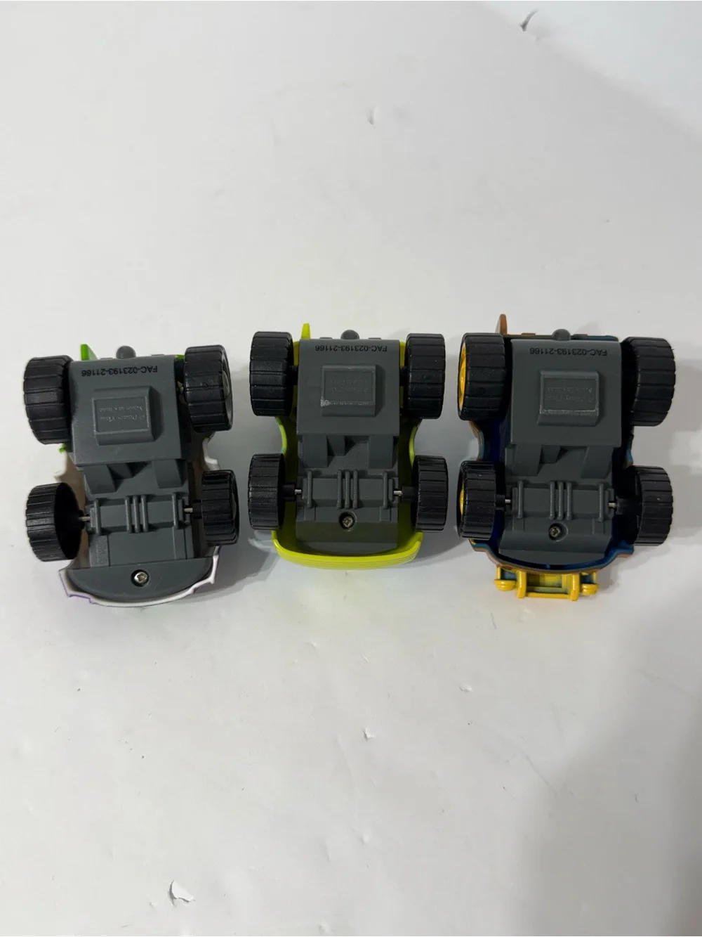 Disney Parks Toy Story Stunt Vehicles Full Set Woody, Buzz, Alien Pull Back Cars